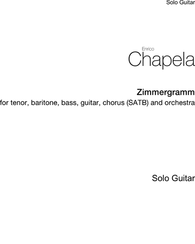 Zimmergramm — Enrico Chapela