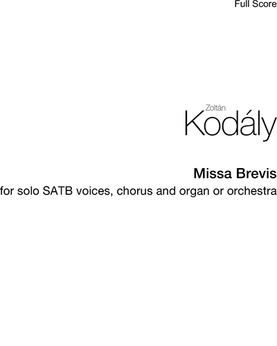 Missa Brevis — 柯达伊