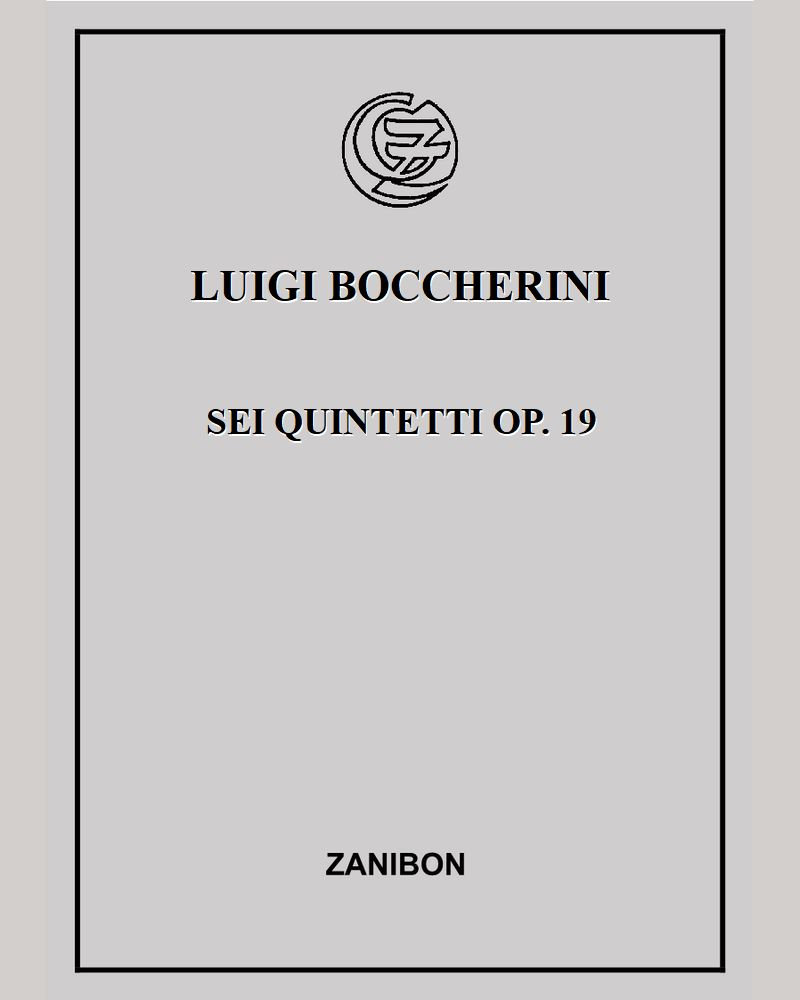 Six Quintets, op. 19 — Luigi Boccherini