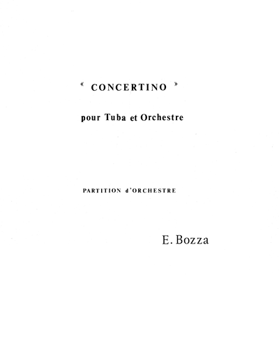 Tuba Concertino — 欧仁·博扎