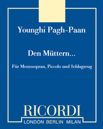 Den Müttern... — 朴英姬