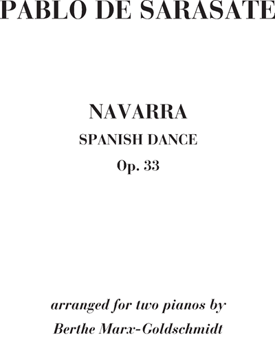 Navarra, op. 33 (Spanish Dance) — 萨拉萨蒂