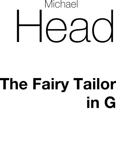 The Fairy Tailor (in G) — Michael Head