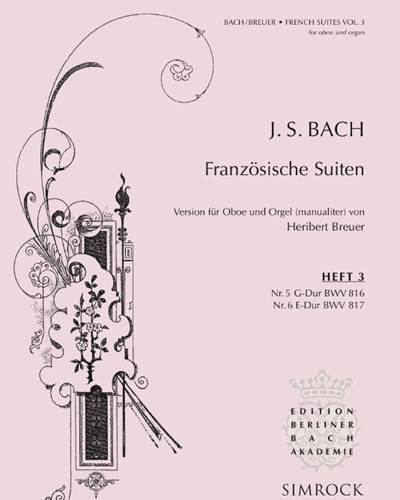 French Suites, Book 3 — Johann Sebastian Bach