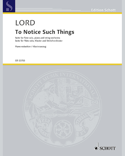 To Notice Such Things — Jon Lord