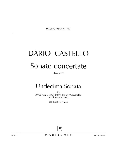 Sonata No. 11 in C major — Dario Castello