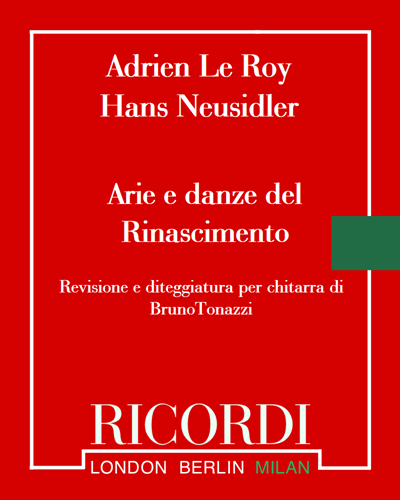 Arie e danze del Rinascimento - Fascicolo I — Hans Neusidler