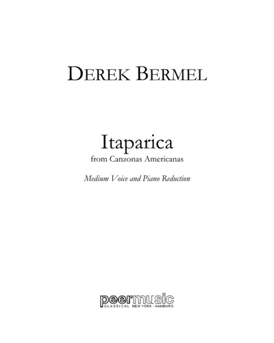 Itaparica — Derek Bermel