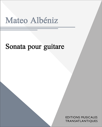 Sonata pour guitare — Mateo Albéniz