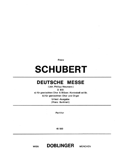 Deutsche Messe — 舒伯特
