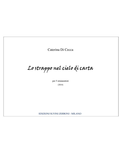 Lo strappo nel cielo di carta — Caterina Di Cecca