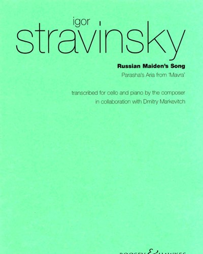 Russian Maiden's Song (No. 1 from 'Mavra') — Igor Stravinsky