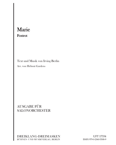 Marie Foxtrot — 欧文·柏林