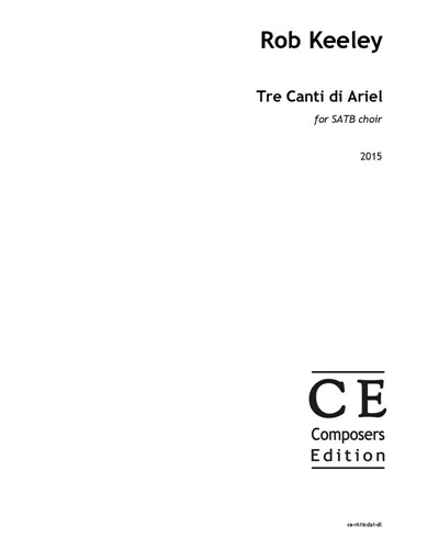 Tre Canti di Ariel — Rob Keeley