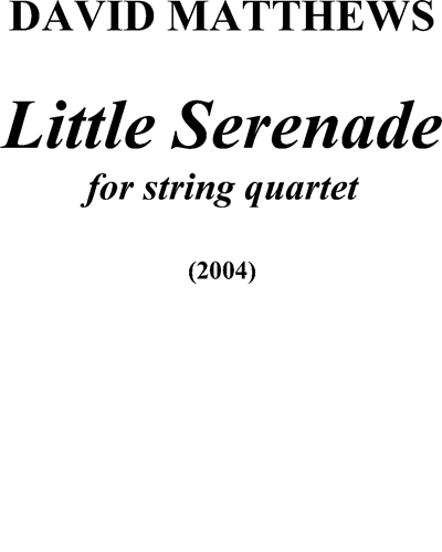 Little Serenade, op. 93 — David Matthews