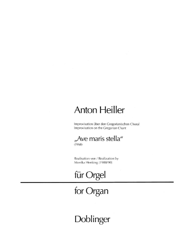 Improvisation on the Gregorian chant 'Ave maris stella' — Anton Heiller