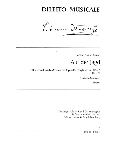 Auf der Jagd, op. 373 — 小约翰·施特劳斯