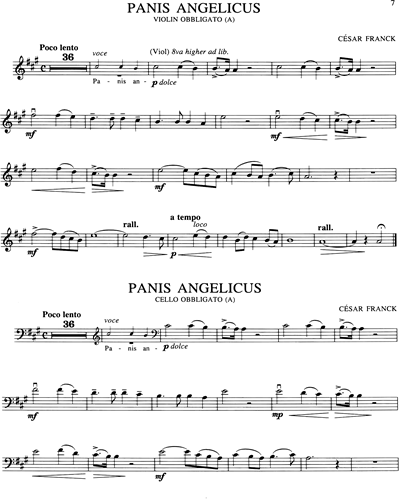 Panis Angelicus (in A) — 弗兰克