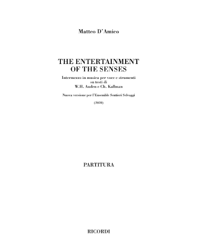 The Entertainment of the Senses — Matteo d'Amico