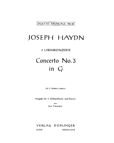 Concerto No. 3 in G major for Two Lyres — Joseph Haydn