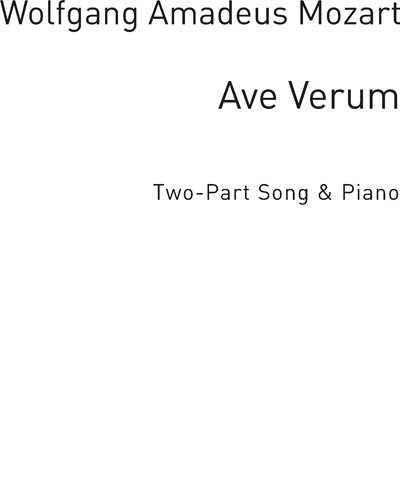 Ave Verum, K. 618 — 莫扎特