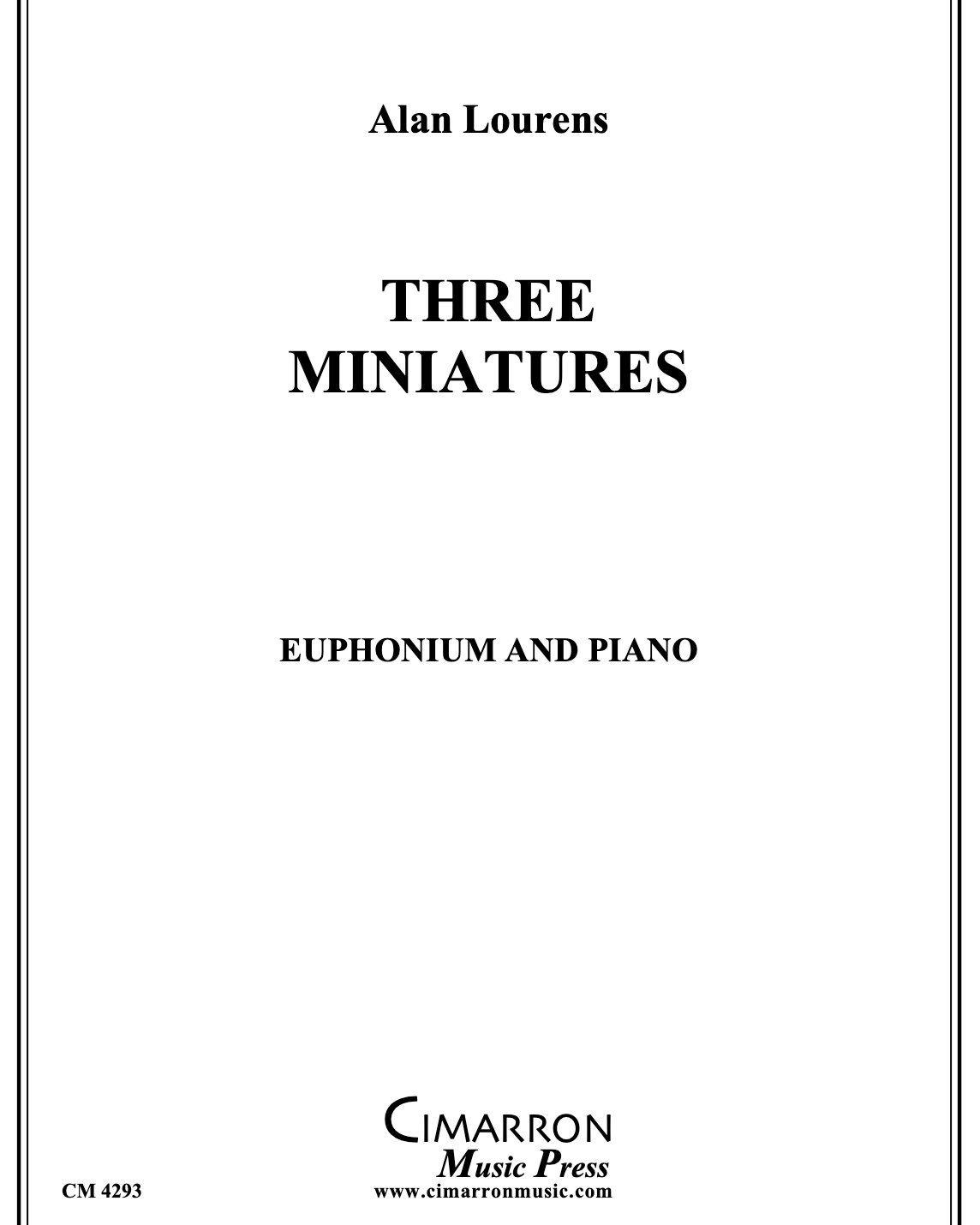 3 Miniatures — Alan Lourens