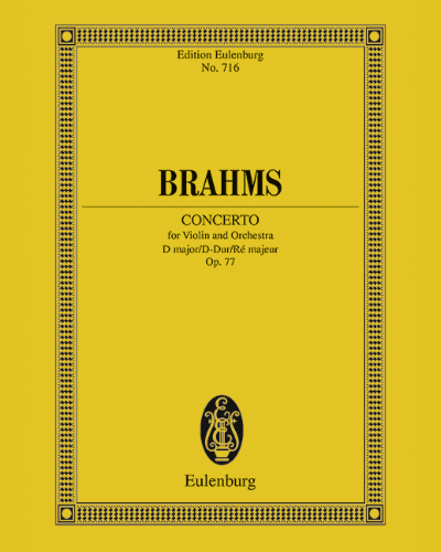 Concerto in D major, op. 77 — 勃拉姆斯