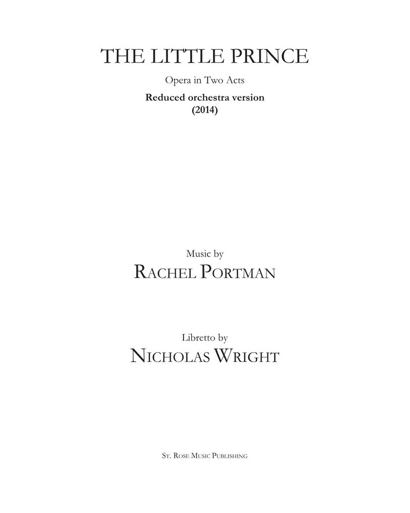 The Little Prince [Reduced Orchestra Version 2014] — 蕾切尔·波特曼