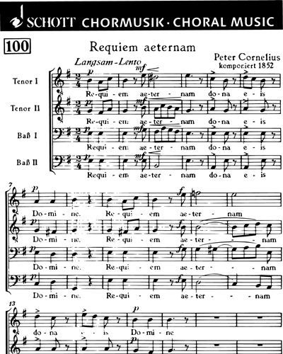 Requiem aeternam — 彼得·科内利乌斯