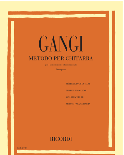 Metodo per chitarra terza parte — Mario Gangi