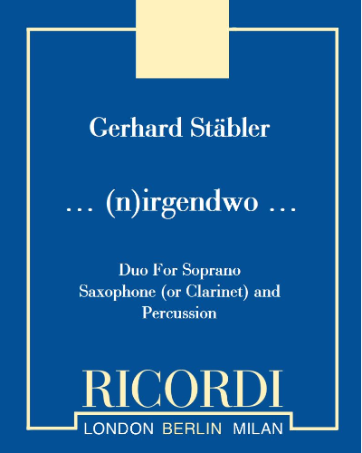 … (n)irgendwo … — Gerhard Stäbler