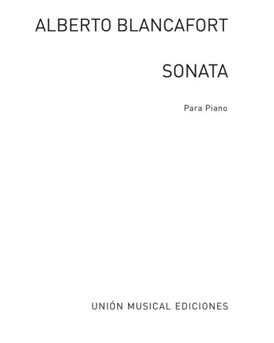 Sonata for Piano — Alberto Blancafort