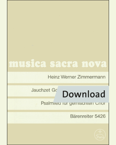 Jauchzet Gott, dem Herrn, alle Welt — Heinz Werner Zimmermann