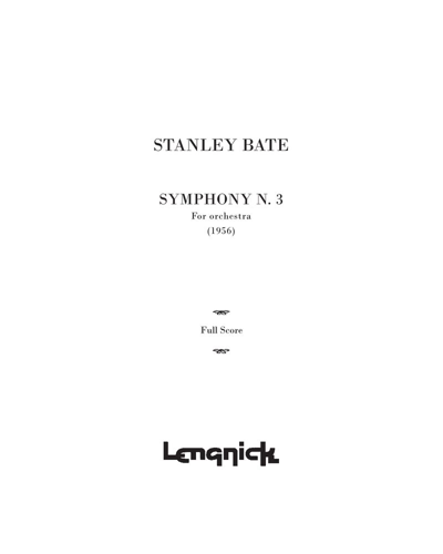 Symphony No.3 — Stanley Bate