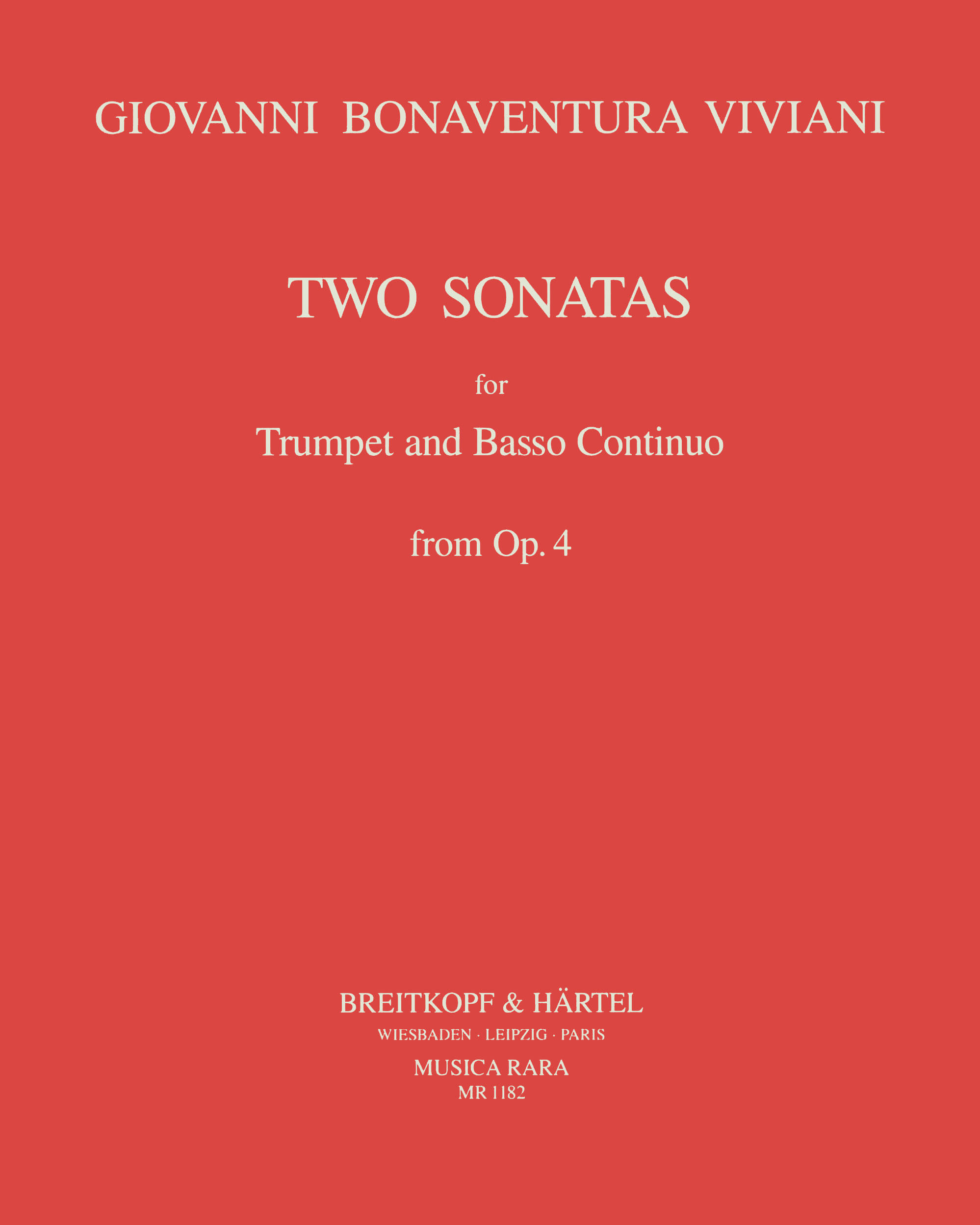 2 Sonaten aus op. 4 — Giovanni Bonaventura Viviani