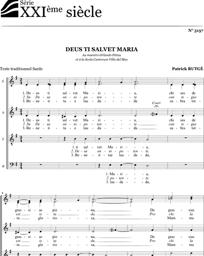 Deus ti salvet Maria — Patrick Rutgé