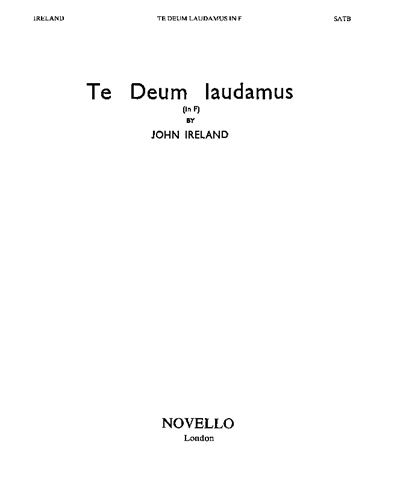 Te Deum In F — 约翰·爱尔兰