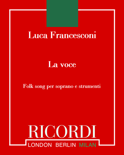 La voce — Luca Francesconi