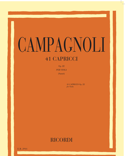 41 Caprices for Viola, op. 22 — Bartolomeo Campagnoli