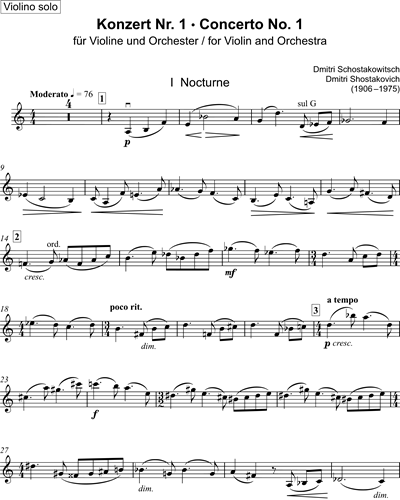 Violin Concerto No. 1, op. 77 — Dmitri Shostakovich