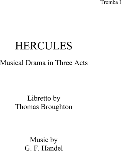 Hercules, HWV 60 — 亨德尔