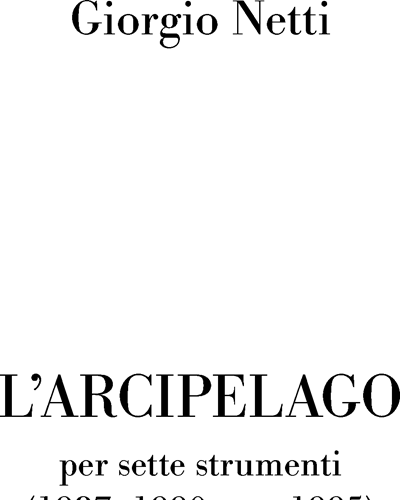 L'arcipelago — Giorgio Netti