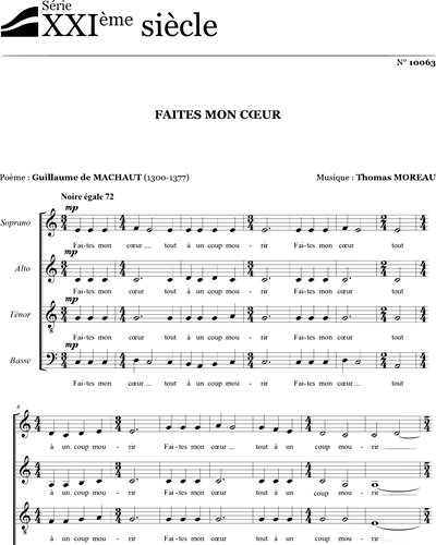 Faites mon coeur — Thomas Moreau
