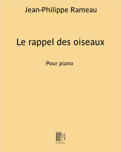 Le rappel des oiseaux (from 'Premier livre de pièces de clavecin') — 拉莫