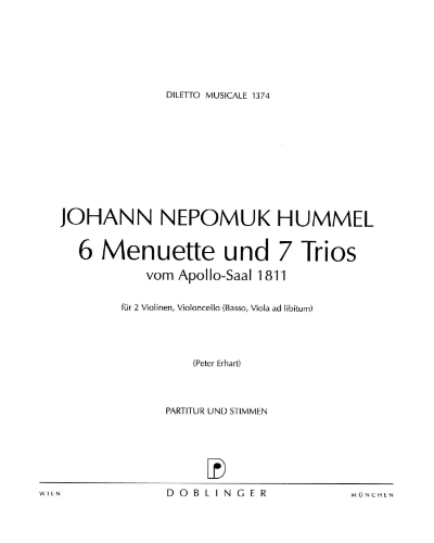 Six Minuets and Seven Trio — 胡梅尔