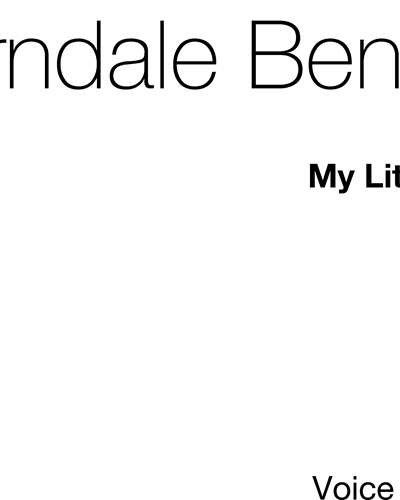 My Little Missis (in D major) — William Sterndale Bennett