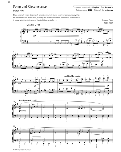 Pomp and Circumstance March No. 1 — 埃尔加