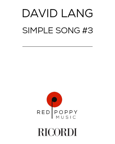 Simple Song No. 3 (from 'Youth') — 戴维·朗