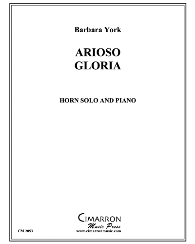 Arioso Gloria 'Gloria in excelsis Deo, et in terra pax' — Barbara York