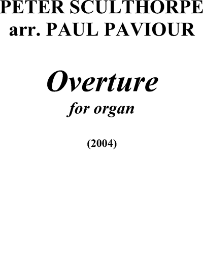 Overture for a Happy Occasion, op. 343b — Peter Sculthorpe
